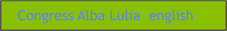 Congress Alba Lulia  english